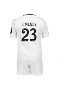 Real Madrid Ferland Mendy #23 Babyklær Hjemme Fotballdrakt til barn 2024-25 Korte ermer (+ Korte bukser)